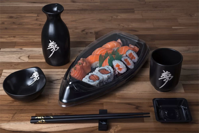 Embalagem sushi delivery - SAIPOS - sistema para restaurante