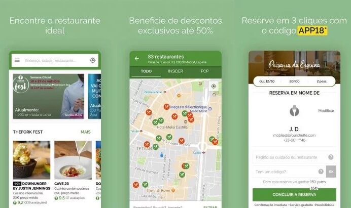 The Fork - 5 aplicativos para Reserva em Restaurantes no Brasil - Saipos Sistema para Restaurantes