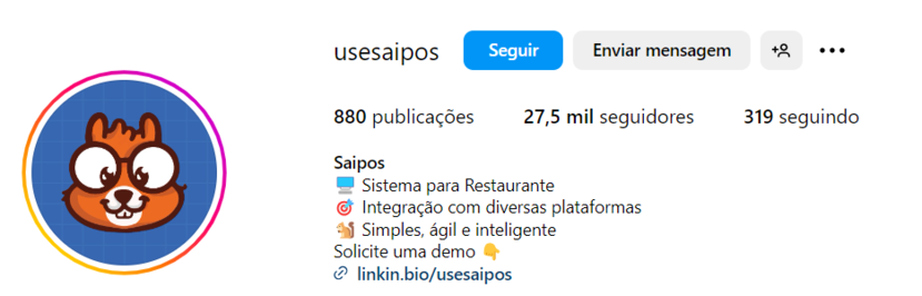 Saipos no Instagram