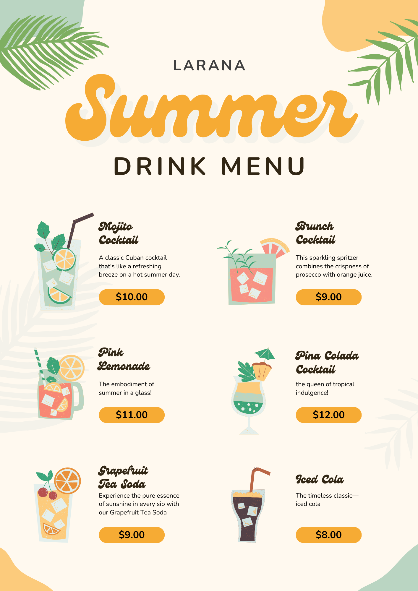 drinks de verao