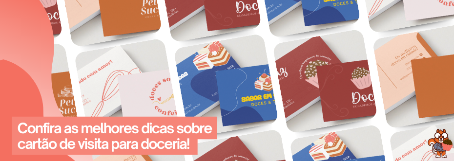 cartão de visita para doceria