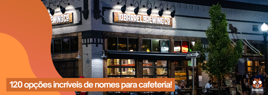 nomes para cafeteria mostrando em uma facha de cafeteria