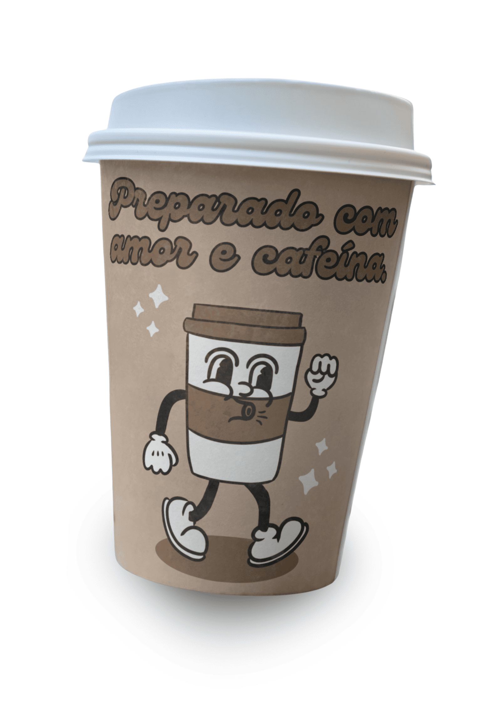 frase cafeteria​ para copo de café