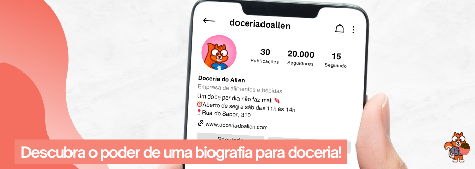 biografia para doceria exemplo