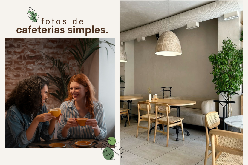Fotos de cafeteria simples​ com luz natural