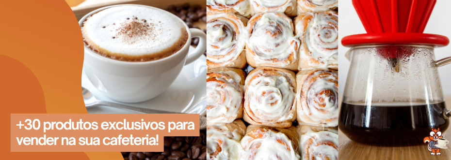 exemplos de produtos para cafeteria