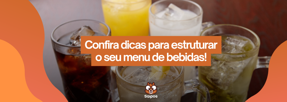 como fazer um menu de bebidas