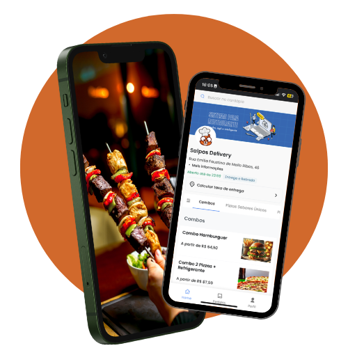 redes sociais delivery de churrasco