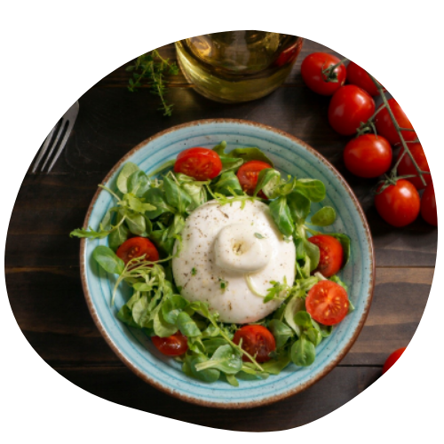 salada caprese no pote SAIPOS