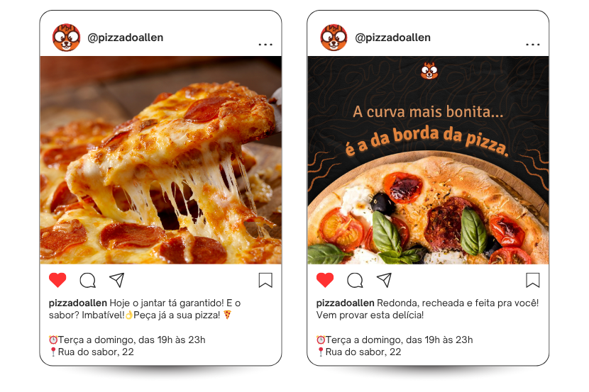 como fazer propaganda de pizzaria no instagram