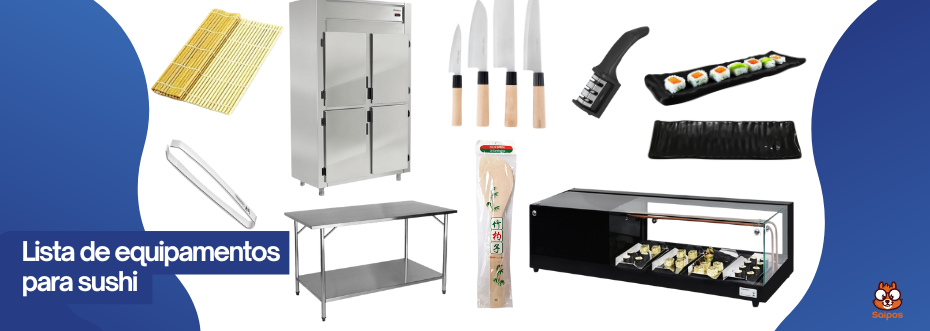 equipamentos para restaurante japonês