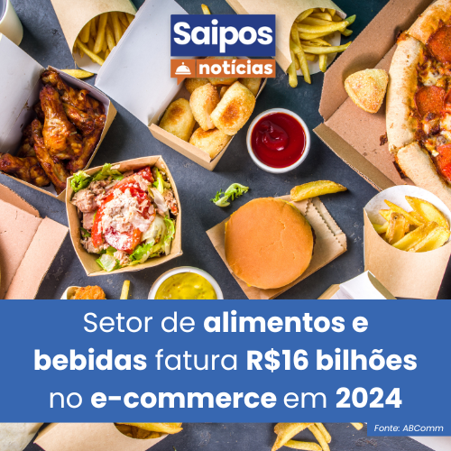 Alimentos e bebidas são os mais vendidos pela internet