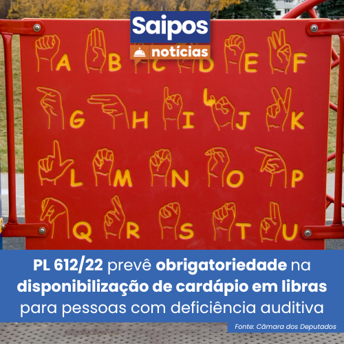 é obrigatório cardápio em libras em Restaurantes e bares 