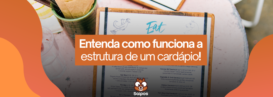 estrutura de um cardápio