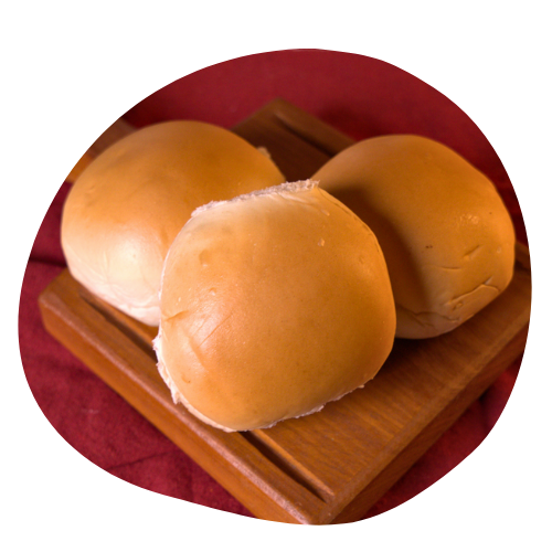 imagem circular com um pão de leite para hamburguer 