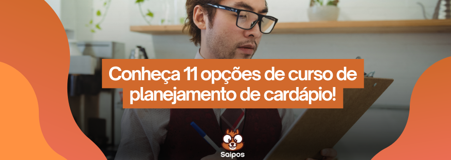 banner escrito 11 opções de curso de planejamento de cardápio