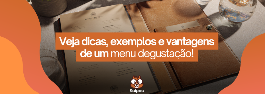 banner escrito dicas exemplos e vantagens de um menu degustação 