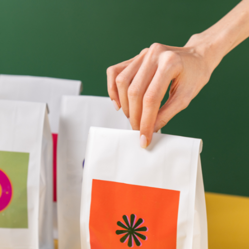 embalagem para hambúrguer de saco de papel 