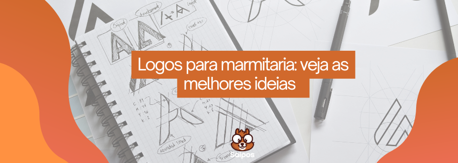 imagem de marmitas com descrição de dicas de logo de marmita