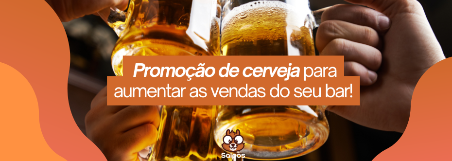 Promoção de cerveja para aumentar as vendas do seu bar com jovens brindando com cervejas douradas em um ambiente animado.