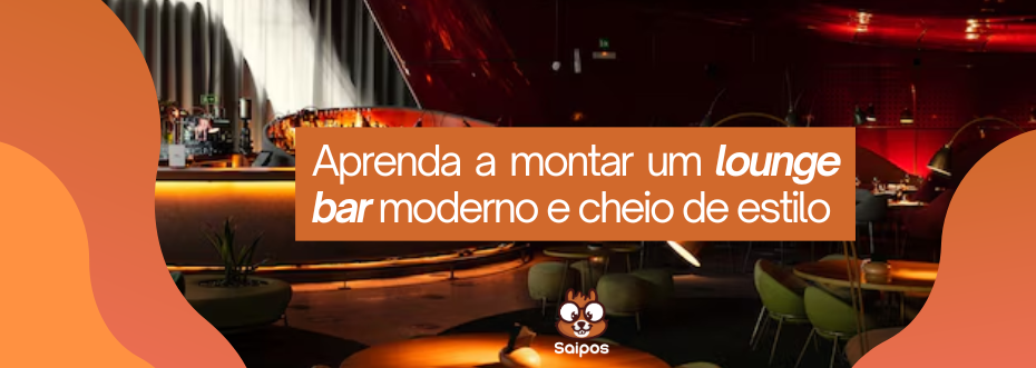 Imagem de um lounge bar moderno e elegante, com iluminação aconchegante, cadeiras confortáveis e decoração sofisticada, ideal para montar um espaço de estilo.