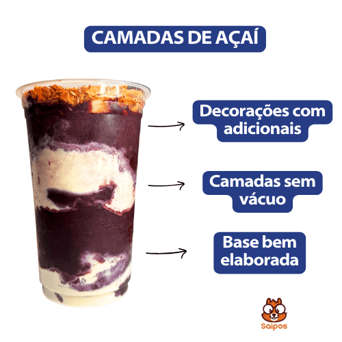 Passo a passo para montar açaí
