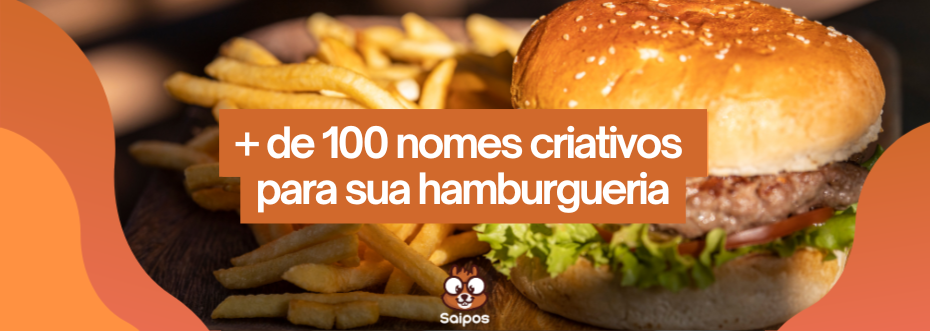Imagem de um hambúrguer artesanal com batatas fritas ao lado, promovendo mais de 100 nomes criativos para hambúrgueres, ideal para quem busca inspiração na hamburgueteria.