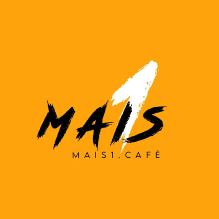 logotipo da marca mais1 café