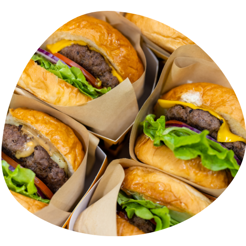 embalagem de hamburguer