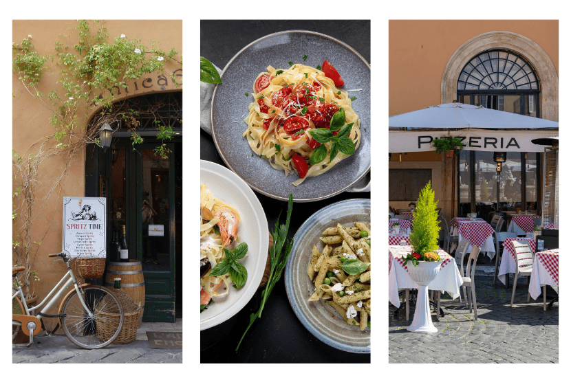 Salão de cantina italiana 