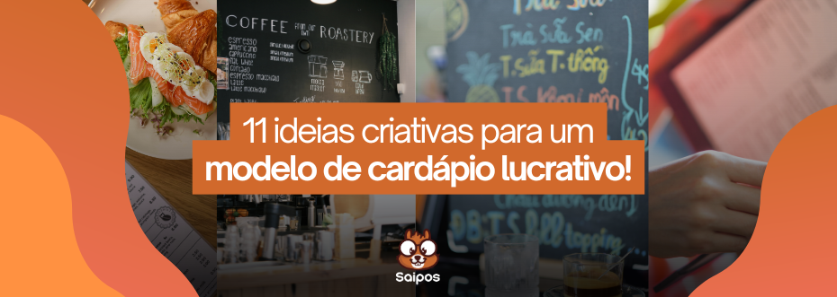 Imagem de uma variedade de pratos de café da manhã e cardápios de cafeteria, com destaque para uma dica de 11 ideias criativas para um modelo de cardápio lucrativo, ideal para donos de cafeterias que desejam inovar e atrair mais clientes.