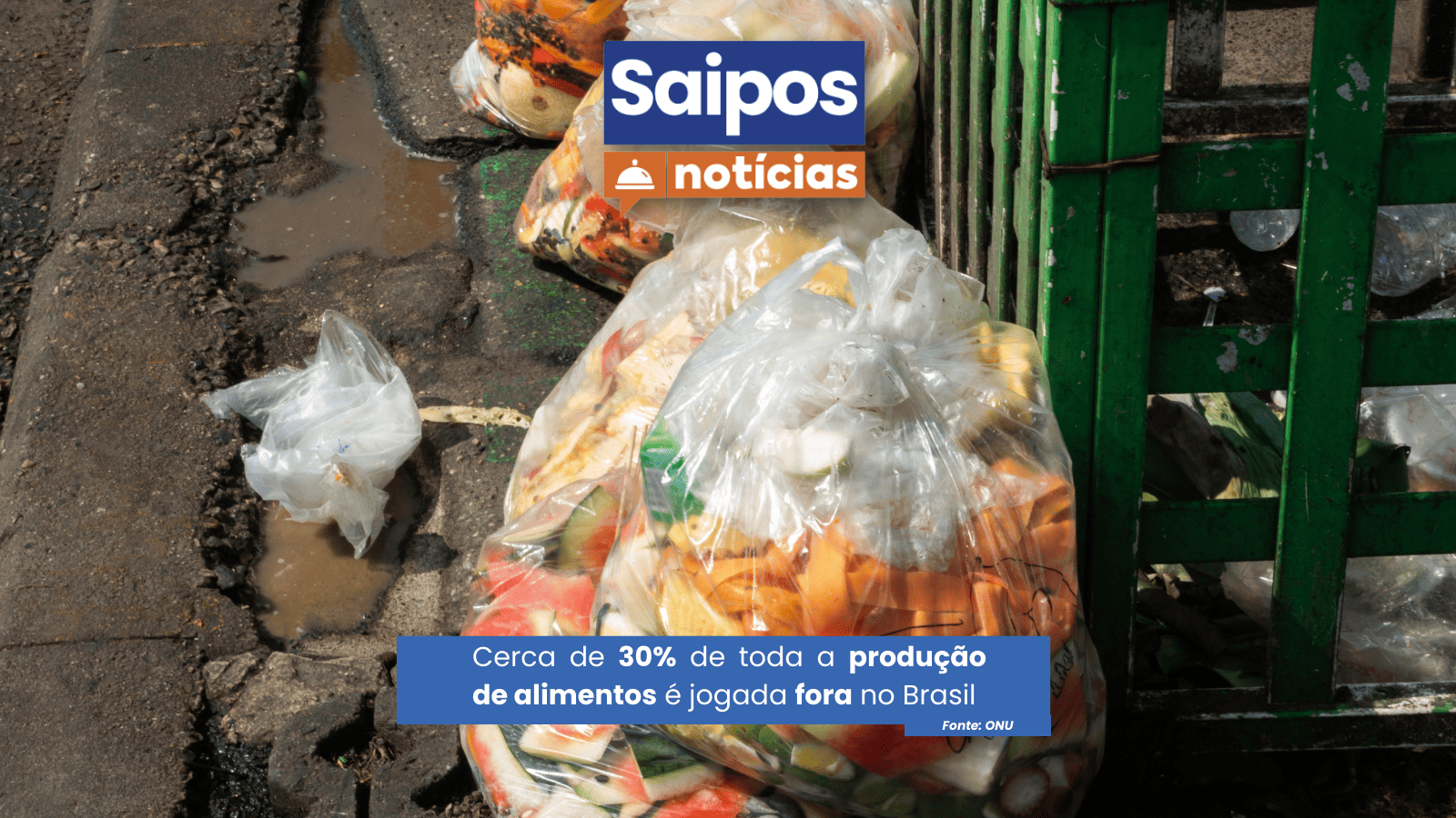 Brasil desperdício de comida