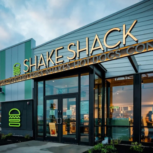  imagem do lado de fora do estabelecimento do shake shack