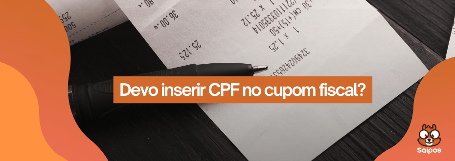 cpf no cupom fiscal SAIPOS 