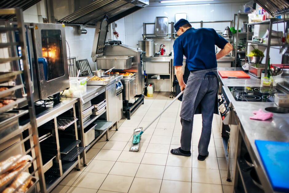 Limpeza de restaurante