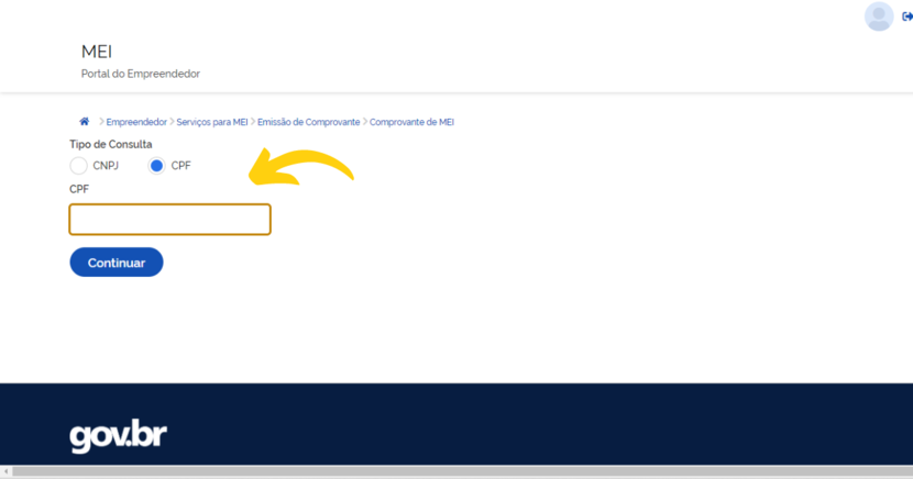 site gov.br saipos cnpj