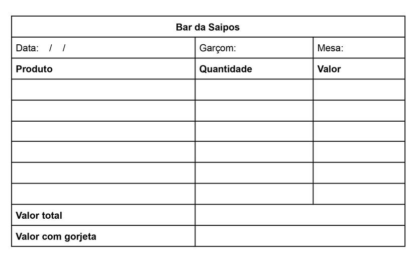 modelo para Comanda de bar prático no word docs comanda-de-bar-saipos-sistema-para-restaurante