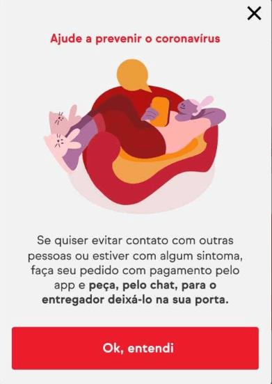 Apps de delivery dão auxílio em pandemia de Coronavírus
