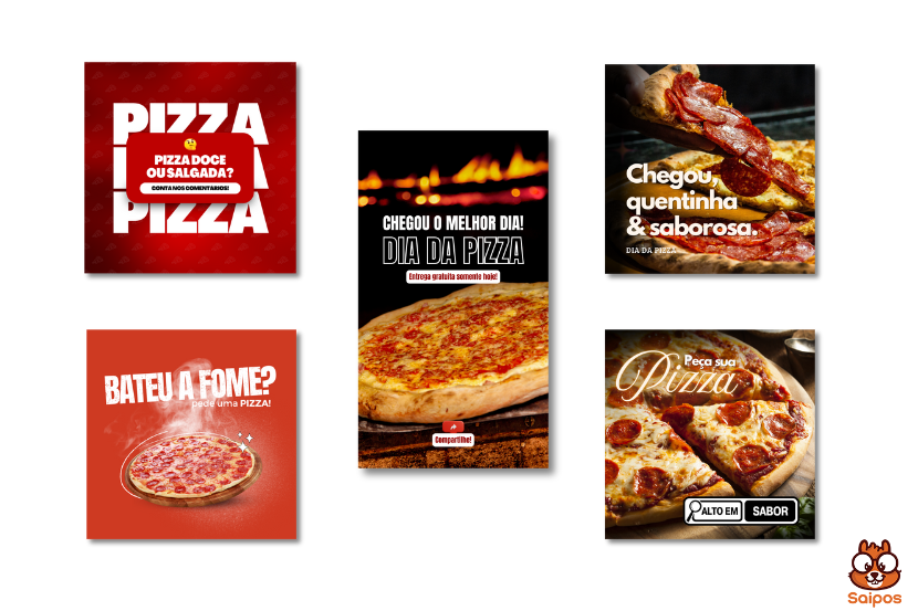 pizza social media