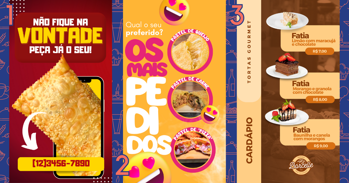 Cardápio PNG para redes sociais stories - Tipos de cardápio para restaurante - Saipos Sistema para Restaurante