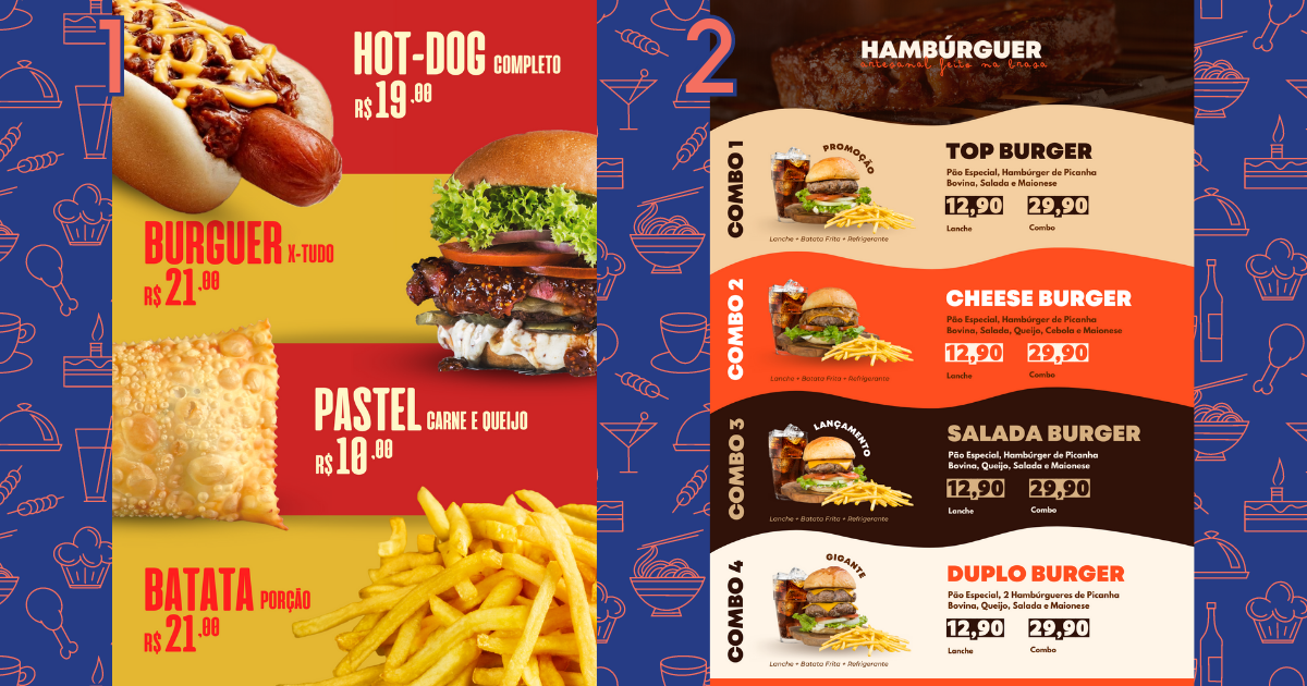 Cardápio para banner na entrada - Tipos de cardápio para restaurante - Saipos Sistema para Restaurante